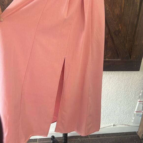 NWT Spaghetti Strap Dress Sleeveless V Neck Cutout Slit Casual - Picture 8 of 15